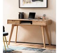 FineBuy Table de Bureau Petit 120 cm Table pour Ordinateur Décor Chêne Moderne