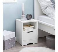 FineBuy Table de Chevet 31x43x31cm Console de Nuit Moderne avec Tiroir Design