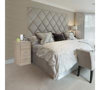 FineBuy Table de Chevet 37,5x68x35 cm Console de Nuit Moderne avec Tiroir Design