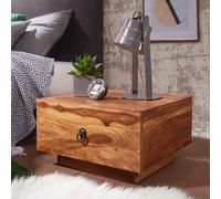 FineBuy Table de chevet Bois Massif 40x25x40 cm Table de nuit Table d'appoint
