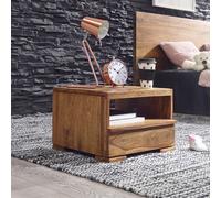 FineBuy Table de chevet Bois Massif 40x30x40 cm Table de nuit Table d'appoint