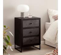 FineBuy Table de Chevet Bois Massif 40x60x30 cm Table de Nuit d'appoint Haute