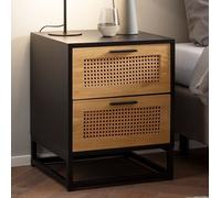 FineBuy Table de Chevet Bois Massif 45x45x56 cm Table de Nuit d'appoint Haute