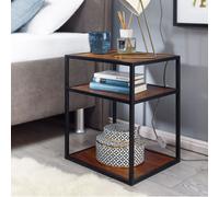 FineBuy Table de Chevet Haute Sheesham Bois Massif Table d'appoint 40x50x35 cm