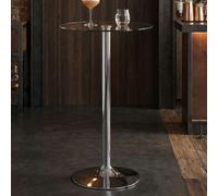 FineBuy Table Haute de Bar 60x105x60cm Table Bistro Cuisine Table à Manger Ronde
