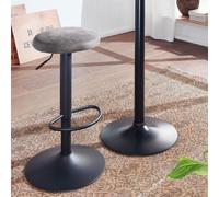 FineBuy Tabouret de Bar Chaise de Bar Reglable 58 - 79 cm Optik Cuir Sauvage