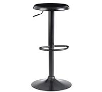 FineBuy Tabouret de Bar Noir Reglable en Hauteur 58-79 cm Chaise de Bar | Tabouret Bar Métal - Capacité de Charge maximale: 100 kg | Tabouret Bistro Moderne
