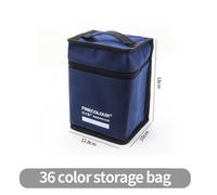 Finecolour-Sac De Rangement En Toile Bleu Marine Pour Marqueurs Artistiques,Sac À Stylo À Fermeture Éclair De Grande Capacité,Peut Contenir 36 Pièces,48 Pièces,60 Pièces,72 Pièces,120 - Type 36 Bag