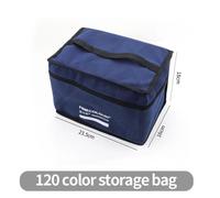 Finecolour-Sac De Rangement En Toile Bleu Marine Pour Marqueurs Artistiques,Sac À Stylo À Fermeture Éclair De Grande Capacité,Peut Contenir 36 Pièces,48 Pièces,60 Pièces,72 Pièces,120 - Type 120 Bag