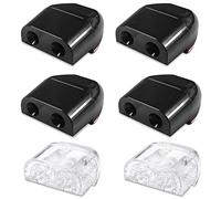 FineGood 6 pièces sifflets de cerf pour voiture, sifflet d'avertissement d'animaux de voiture avec bande de cerf d'alarme corne de sifflet d'alerte animale