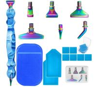 FineGood - Lot de 16 accessoires de peinture diamant 5D, accessoires d'art diamant, outils de bricolage