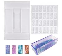 FineGood Lot de 2 boîtes de rangement en silicone époxy pour moulage de résine époxy