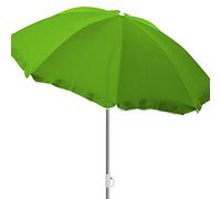 FineHome Parasol de plage pliable en polyester Vert Ø 1,80 m