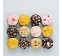 FineInno 12PCS Boite en Fer Blanc, Tinplate Box Maquillage Boîte de Rangement Candle Tin Jar Mini Boîte à Bijoux Rondes Pots en Aluminium