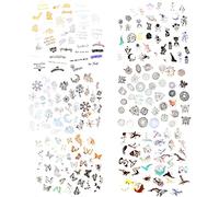 FineInno 6 Feuilles Autocollants de Résine Époxy, Resin Stickers pour Matériaux de Remplissages en Résine, DIY Ordinateur Portable, Scrapbooking (Resin Sticker)