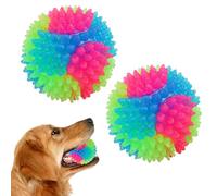 FineInno Jouet Balle pour Chien et Chat,Light Up Dog Balls,Balle Sauteuse à LED Animaux Chats Balles Jouet Amusant (2 Stück Stichkugeln)