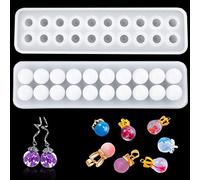 FineInno Moule en Résine Boule, Moule Silicone Sphère Resin Mold, Mould Epoxy de Cristal Ball pour la Fabrication de Bijoux, DIY Pendentif Bracelet Colliers