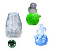 FineInno Moule Résine Lampe LED Ampoule Resin Mold Astronaute Silicone Moules Spaceman Moules Epoxy pour Coulée Lumière Artisanat DIY Décoration Murale