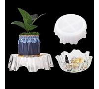 FineInno Moules Résine Bols,Bowl Resin Mold, Bricolage Plateau Moulage,Epoxy Moule Coulée pour Planche à Fruits, Plat à Dessert,Dish