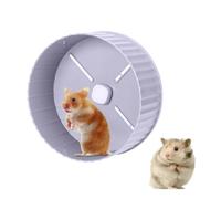 FineInno Roue Hamster Silencieuse Hamster Wheel 17CM Roue d'exercice Jouet pour Petit Animaux Roues de Course pour Chinchilla,Rat,Gerbille,Hamster Nain (Gris)
