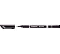 Fineliner avec pointe à ressort - STABILO SENSOR F - fin - stylo simple - noir