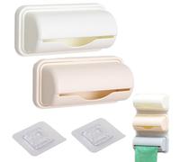 Fineliner Bag Dispenser, Fineliner Trash Bag Dispenser, Fineliner Small Bin Liner Kit Dispenser, No Punching Required Wall Mount Garbage Bag Dispenser, Trash Can Liner Dispenser (B)