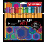 STABILO point 88 ARTY stylo fin Multicolore 24 pièce(s)
