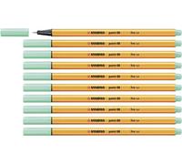 Fineliner - STABILO point 88 - Pack of 10 - Ice Green