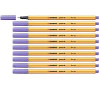 Fineliner - STABILO point 88 - Pack of 10 - Light Lilac