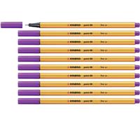 Fineliner - STABILO point 88 - Pack of 10 - Lilac