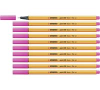 Fineliner - STABILO point 88 - Pack of 10 - Neon Pink