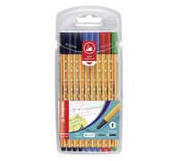 Fineliner - STABILO point 88 - Pack of 10 - Office Colours Pack of 10 Office Col