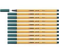 Fineliner - STABILO point 88 - Pack of 10 - Pine Green