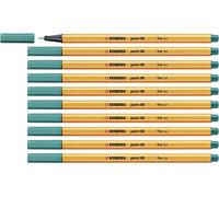 Fineliner - STABILO point 88 - Pack of 10 - Turquoise