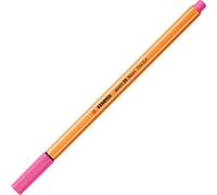 Fineliner - STABILO point 88 - paquet de 10 - couleur néon, rose vif