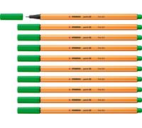 Fineliner - STABILO pointe 88 - paquet de 10 - vert clair