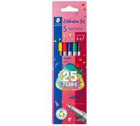 Staedtler - Triplus Fineliner 334 - Blister 5 Feutres Pointe Superfine 0,3 mm Assortis 4 + 1 Offert - Edition Triplus Anniversaire - 334 Bk5 Ta