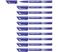 Fineliner with Cushioned F-Tip - STABILO SENSOR fine - Pack of 10 - Blue Pack of