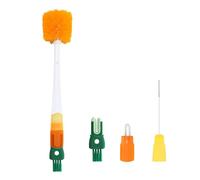 FINELYCR Brosse Bouteille, 5-en-1 Écouvillon Bouteille, Amovible Brosse Biberon, Long Manche, avec Trous de Suspension, pour Biberons, Gobelets à Eau et Bouteilles de Boisson