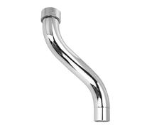 FINELYCR Col de Cygne 3/4" Bec Chromé en Forme de S, 140 mm Bec Mural Universel, Peut Être Tourné à 360°, pour Robinet de Groupe