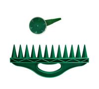 FINELYCR Ensemble D'outils de Semoir, Plastique Aide à Plantation pour Jardinage, 12 Trous Ensembles de Truie de Plantes, avec Distributeur Graines Réglable, pour Culture Poivrons, Radis, Tomates