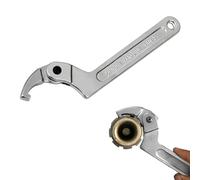 FINELYCR Réglable rgot C, Argenté Clef à Ergot Articulée, Tête Carrée Réglable 32-76 mm, Haute Duret rochet C en Acier au Carbone, pour Atelier de Production, Maintenance D'équipement
