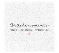 finemark Lot de 60 serviettes en papier, 33 x 33 cm, 3 couches, décoration de table pour amis, 1 lot de 60 serviettes « Happy smoments »
