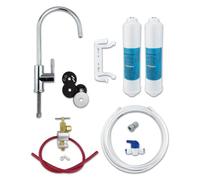 Finerfilters Classic FF-6010PF Kit de filtre à eau potable avec robinet et accessoires Chromé + filtre supplémentaire