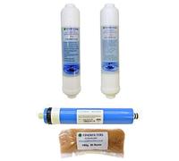 FINERFILTERS Filtre à eau compact 4 étapes pour osmose inverse d'aquarium et membrane de 50 GPD