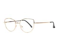 Fines lunettes de Lecture Oeil de Chat Dorees Slim Femme Solla - Taille: Dioptrie 3,5 - Couleur: Jaune - Femme