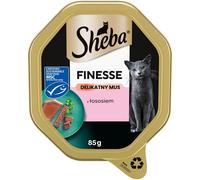 Finesse barquette Nourriture complète humide pour chats adultes avec saumon en mousse 85 g