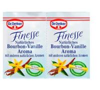 Finesse Bourbon-Vanille Natürliches Aroma 2er - Finesse Arôme Naturel Vanille Bourbon 2pcs - Pour délicieux gâteaux et dessert maison pour des recettes gourmandes - Compatible avec oetker - 10g
