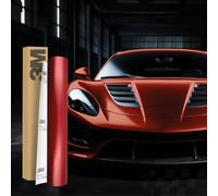 Finest Folia 3M 2080 - Film adhésif pour voiture, 30 x 152 cm, pour voiture, moto, bateau, protecteur de peinture 3D avec canaux d'air pour laminage, SP273 (satin vampire rouge)