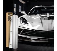 Finest Folia 3M 2080 Film autocollant pour car wrapping Autocollant auto pour voiture, moto, bateau Protection de peinture 3D avec canaux d'air pour le car wrapping (G120 Blanc aluminium brillant, 50